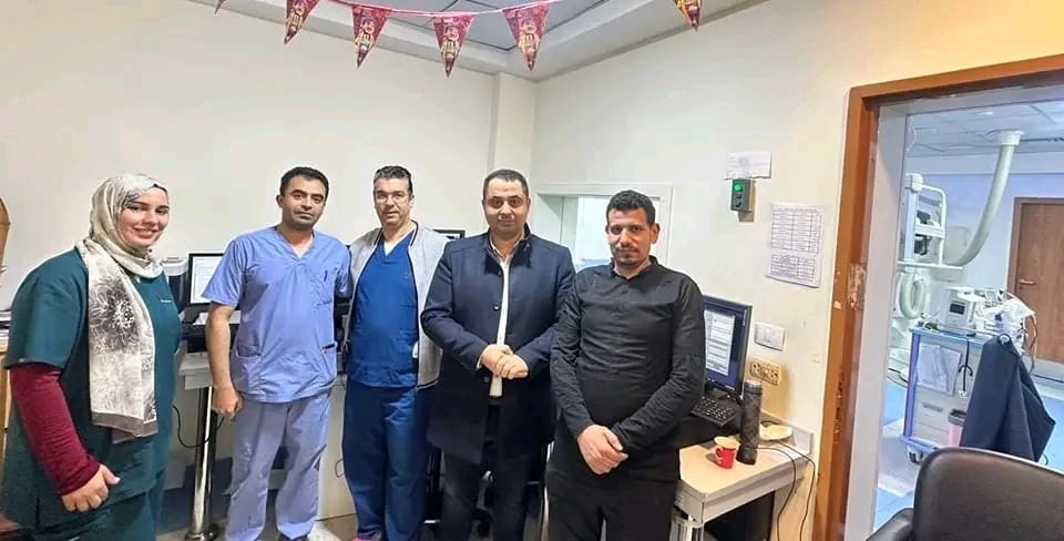 مدير عام مستشفى بني سويف التخصص والطاقم الطبي