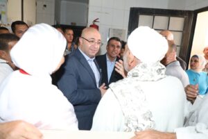  جولة محافظ بني سويف بقرية كوم أبو خلاد