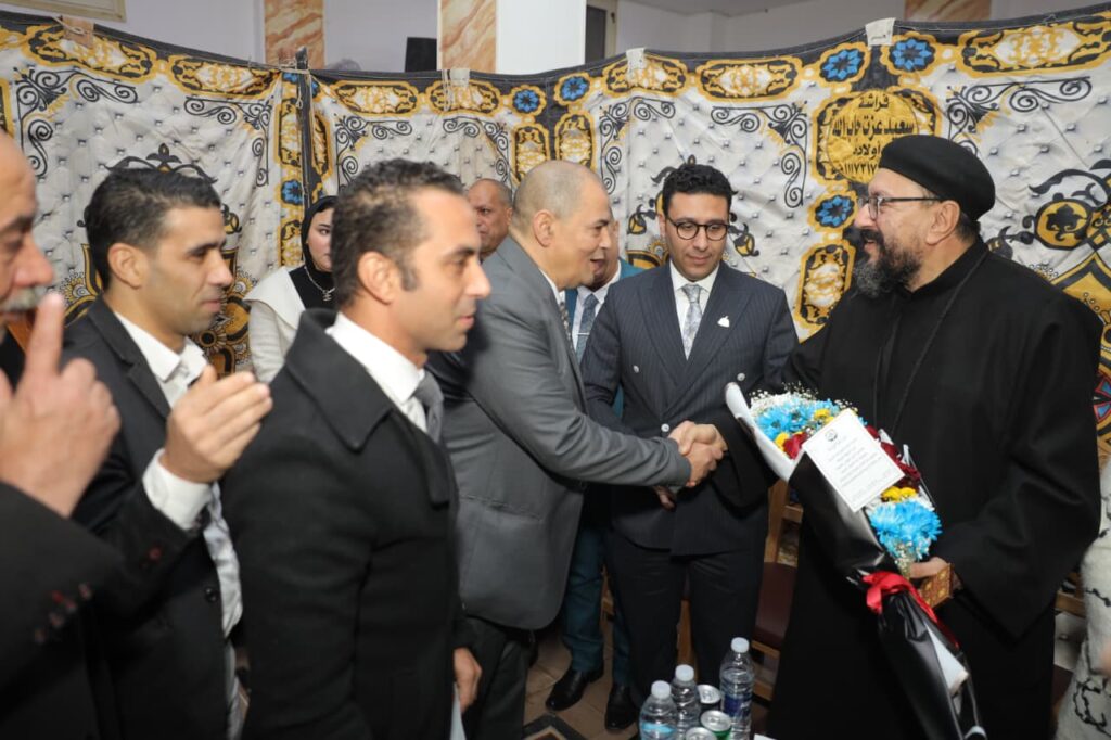 حزب الجبهة الوطنية امانه شرق شبرا الخيمه يهنئ الإخوة الأقباط بعيد الميلاد المجيد بحضور النائب حازم توفيق