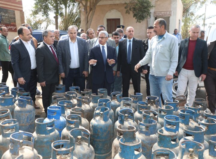 محافظ بني سويف يوجه بتكثيف المرور على مستودعات البوتاجاز 