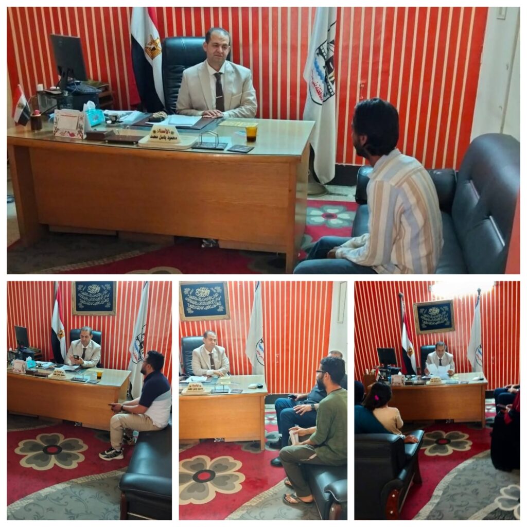 مدير العمل ببني سويف يلتقي المواطنين لتلبية احتياجاتهم